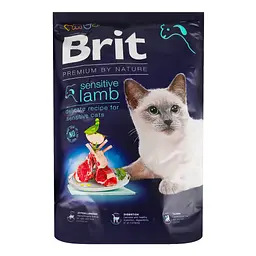 Сухий корм для котів із чутливим травленням Brit Premium by Nature Cat Sensitive з ягням 1.5 кг - мініатюра 2