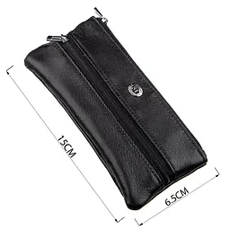 Чоловіча компактна ключниця ST Leather 18838 чорний - мініатюра 4