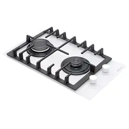 Поверхня газова Domino на склі Weilor GG 306 WH - мініатюра 2