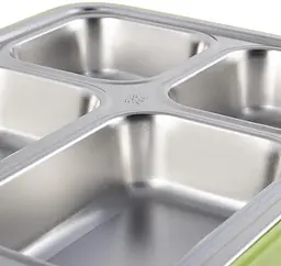 Ланч-бокс Snack на 4 секції пластик та нержавіюча сталь. Kamille 1800 мл kuh0007591 - мініатюра 4