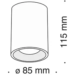 Світильник точковий Kloodi KD-5089 IP65 WH - мініатюра 2