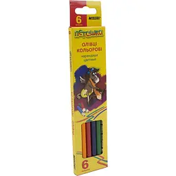 Олівці кольорові 6 кольорів Marco Пегашка (24) (480) 1010-6