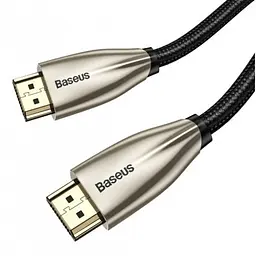 Кабель Baseus Horizontal 4KHDMI Male To 4KHDMI Male Adapter Cable 1m CADSP-A01 Black - мініатюра 3