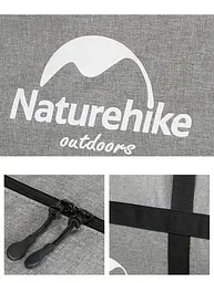 Туристична сумка-баул Naturehike NH17S021-M 45л (Чорний) - мініатюра 3
