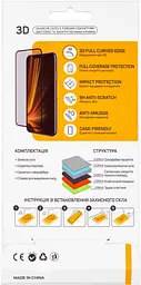 Захисне скло Glasscove 3D Curved Apple iPhone X / Xs / 11 Pro black