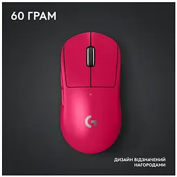 Миша Logitech G PRO X SUPERLIGHT 2 LIGHTSPEED Gaming, Magenta (910-006797) - мініатюра 7