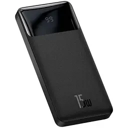 Зовнішній аккумулятор Baseus Bipow Overseas 10000mAh 15W чорний PPBD050001 - мініатюра 2