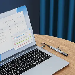 Концентратор конвертер USB Hub Kakusiga KSC-752 Type-C на 4 порти USB 3.0 USB 2.0x3 - мініатюра 7