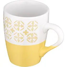 Чашка Ardesto Ornament 320 мл жовто-біла (AR3045YW) - мініатюра 3