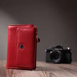 Ідеальний гаманець з монетницею із натуральної шкіри ST Leather 22739 червоний - мініатюра 9