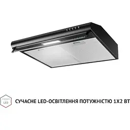 Витяжка пласка Perfelli PL 5144 BL LED - мініатюра 4