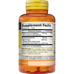 Комплекс для мозгу Mason Natural Brain power with sage extract з екстрактом шавлії  60 каплет - мініатюра 2