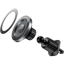 Автотримач Borofone BH122 Profit ring magnetic air outlet Black / Metal gray - мініатюра 5