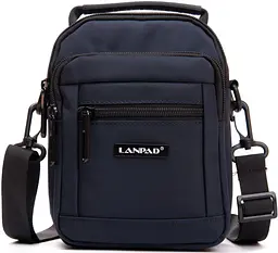 Сумка чоловіча Lanpad на плече Темнос-иня - мініатюра 1