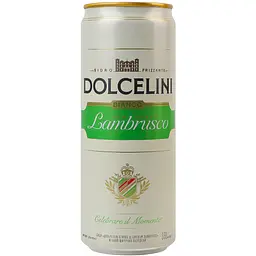 Сидр Dolcelini Con Gusto Lambrusko Bianco солодкий 7.5% 0.33 л