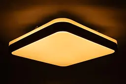 Стельовий світильник Glow матовий 60W 391 x 391 x 65 мм 3000К-6500К з ДК горіх - мініатюра 2