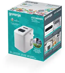 Льодогенератор побутовий, 12кг/добу, 1.8л, дисплей, білий Gorenje kuh0015177 - мініатюра 8