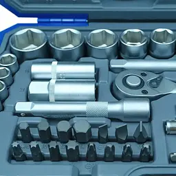 Набір інструментів Haisser Black професійний 1/4" і 1/2" 108 одиниць (137502) - мініатюра 4