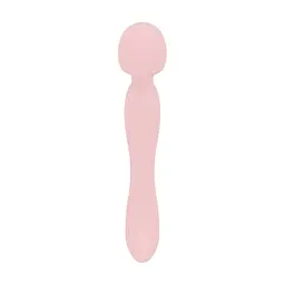Двосторонній масажер-вібратор Good Vibes Only - SIMI Double-Sided Wand Vibrator Soft Silicone - Pink - мініатюра 4