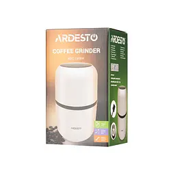 Кавомолка Ardesto роторна об'єм зерен 80 г 150 Вт білий (KGC-1508W) - мініатюра 9