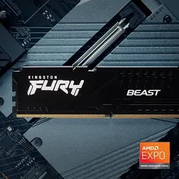 Kingston Пам'ять ПК DDR5 64GB KIT (32GBx2) 5600 FURY Beast - мініатюра 2