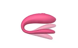 Смарт-вібратор для пар We-Vibe Sync Lite Pink, 10 віброрежимів, можна поєднувати з проникним сексом - мініатюра 3