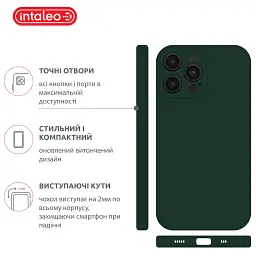 Чохол до мобільного телефона Intaleo SoftShell Apple iPhone 14 Pro Dark Green (1283126557781) - мініатюра 4