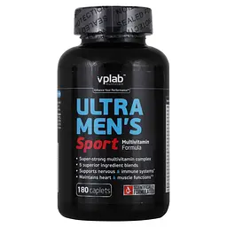 Вітаміни та мінерали VPLab Ultra Mens Sport Multivitamin, 180 каплет