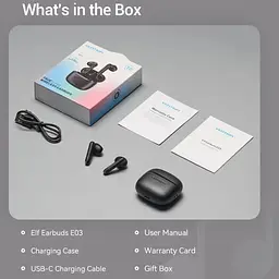 Навушники TWS Vention Elf Earbuds E03 Black - мініатюра 3