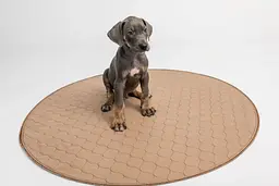 Водонепроникна кругла пелюшка EZwhelp Brown Laminated Underpad 90х90 см