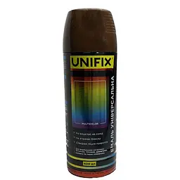 Емаль універсальна в балончику Unifix 400мл RAL 8011 коричнево-горіхова