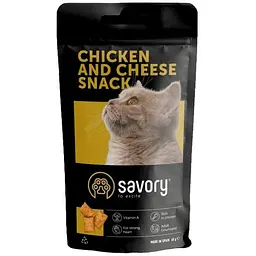 Ласощі для котів Savory Гурман з куркою та сиром, 60 г