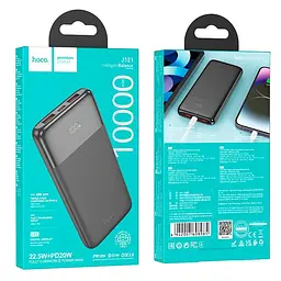 Універсальна мобільна батарея HOCO Fast fully compatible power bank with digital display J121 10000mAh) |1C/2A, 22.5W/3A, PD/QC| - мініатюра 2