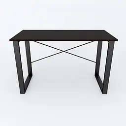 Письмовий стіл Ferrum-decor Драйв 750x1400x700 Чорний метал ДСП Венге Магія 16 мм (FRD-105370) - мініатюра 3