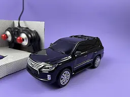 Радіокерована машина Lexus LX570 1:24 POWERMOTORS PM2406BLACK, чорна, зі світлом, акумулятор, коробка 26,5х14х10,5 см