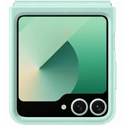 Шкіряний чохол Leather Case (AAA) для Samsung Galaxy Z Flip6 Turquoise - мініатюра 4