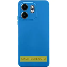 Чохол TPU GETMAN Liquid Silk Full Camera для Motorola Moto G04 / E14 Синій / Royal blue