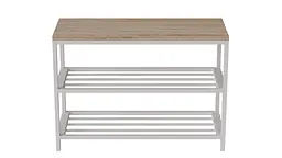 Банкетка універсальна Ferrum-decor Слайм 45x63x26 білий ДСП Дуб Сан-Марино 16мм (FRD-104076) - мініатюра 4