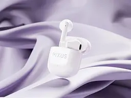 Бездротові навушники Pixus Muse, TWS, BT5.3, 37mAh, 320mAh, 5h, white UA UCRF - мініатюра 7