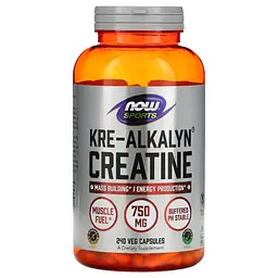 Креатин Now Sports в капсулах Kre-Alkalyn(R) Creatine 750 мг - 240 капсул