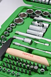 Універсальний набір інструменту 1/4", 3/8", 1/2" 144 од. TOPTUL GCAI144R - мініатюра 7