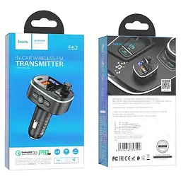 Автомобільний FM модулятор (трансмітер) Hoco E62 2хUSB + Type-C FM 2/24V - мініатюра 5