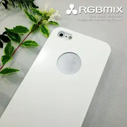 Чохол RGBMix для iPhone SE 5 5s білий з вирізом - мініатюра 2