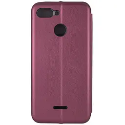 Шкіряний чохол-книжка Classy для Xiaomi Redmi 6 Бордовий - мініатюра 3