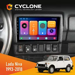 Штатна магнітола Lada Niva 1993-2018 Cyclone C9-001 2x32 CPL Cyclone (НФ-00008877)