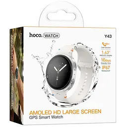 Смарт-годинник Hoco Y43 Amoled Smart sports watch (call version) Silver - мініатюра 2