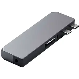 Адаптер Satechi Aluminum USB-C Pro Hub Mini Adapter Space Gray (ST-UCPHMIM) - мініатюра 2