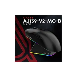 Мишка Ajazz AJ139 V2 MC Wireless/Bluetooth/USB Black (AJ139-V2-MC-B) - мініатюра 6