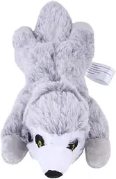 М'яка іграшка для собак Animal Shape Dog Plush Toy - Gray Mongoose, світло-сіра