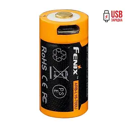 Акумулятор 16340 Fenix 700 mAh Li-ion зарядка micro usb (ARB-L16-700U) - мініатюра 6